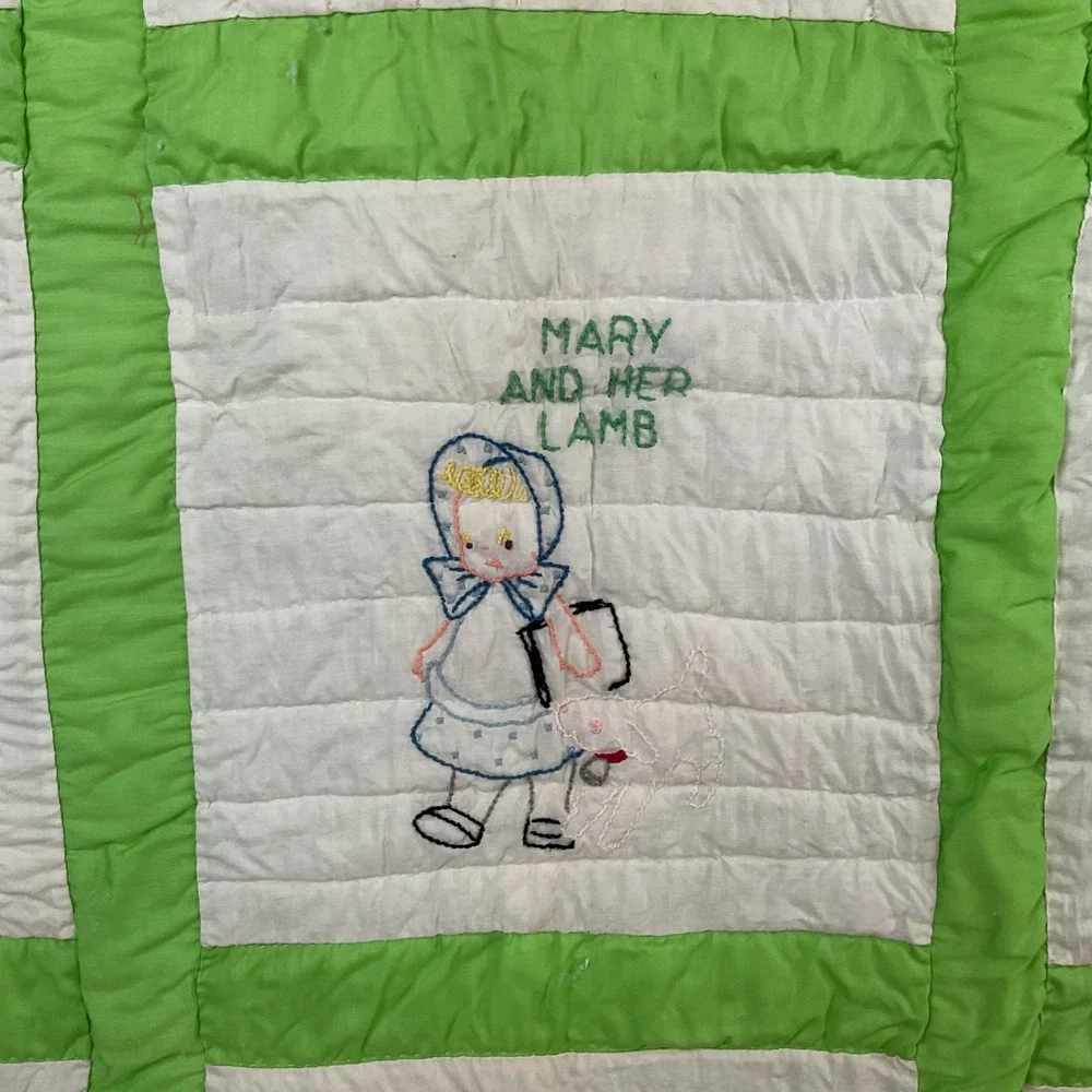 Handmade baby quilt